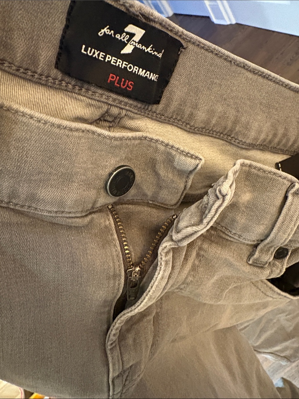 7 For All Mankind Men's Jeans in Taupe Gray